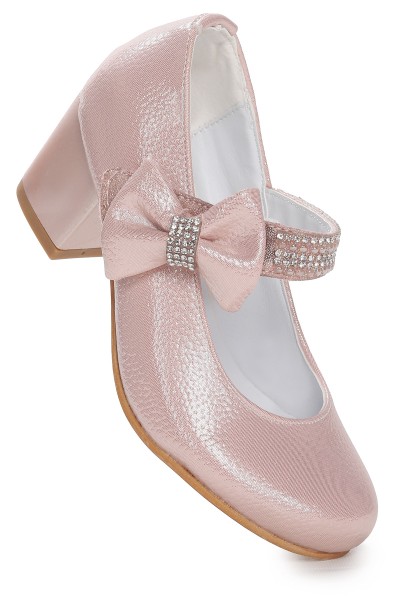 KİKO KİDS CAMELİ VAKKO GÜNLÜK KIZ ÇOCUK 4 CM TOPUKLU ABİYE AYAKKABI