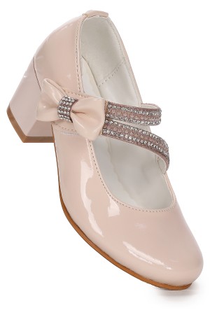 KİKO KİDS AİSHA RUGAN GÜNLÜK KIZ ÇOCUK 4 CM TOPUKLU ABİYE AYAKKABI