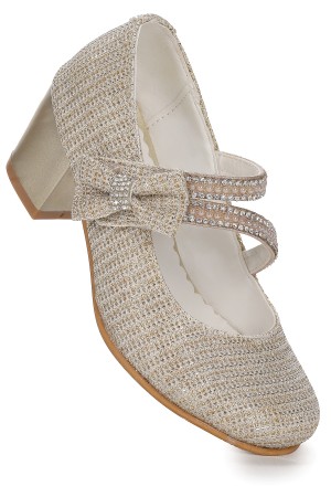 KİKO KİDS AİSHA ÇUPRA GÜNLÜK KIZ ÇOCUK 4 CM TOPUKLU ABİYE AYAKKABI