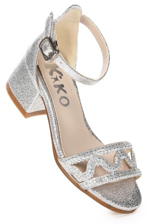 KİKO KİDS ELSE GÜNLÜK KIZ ÇOCUK 3 CM TOPUKLU SANDALET ABİYE AYAKKABI