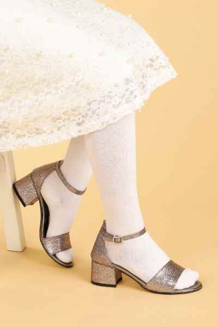 KİKO KİDS ALEXA GÜNLÜK KIZ ÇOCUK 4 CM TOPUKLU SANDALET ABİYE AYAKKABI
