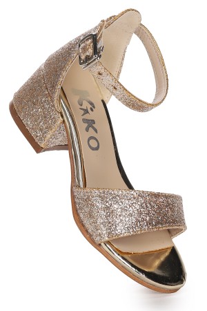 KİKO KİDS ALEXA GÜNLÜK KIZ ÇOCUK 4 CM TOPUKLU SANDALET ABİYE AYAKKABI