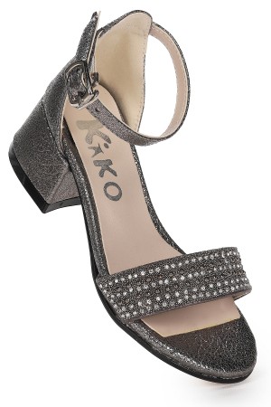 KİKO KİDS ELİNOR ÇATLAK GÜNLÜK KIZ ÇOCUK 3 CM TOPUKLU SANDALET ABİYE AYAKKABI