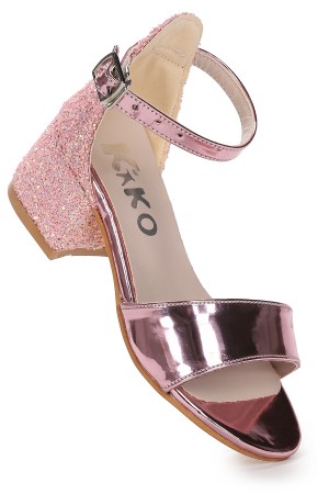 KİKO KİDS SHEİLA AYNA ÇAM GÜNLÜK KIZ ÇOCUK 3 CM TOPUKLU SANDALET ABİYE AYAKKABI