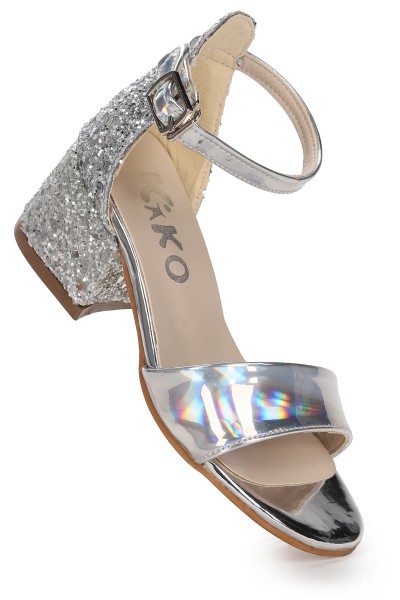 KİKO KİDS SHEİLA AYNA ÇAM GÜNLÜK KIZ ÇOCUK 3 CM TOPUKLU SANDALET ABİYE AYAKKABI