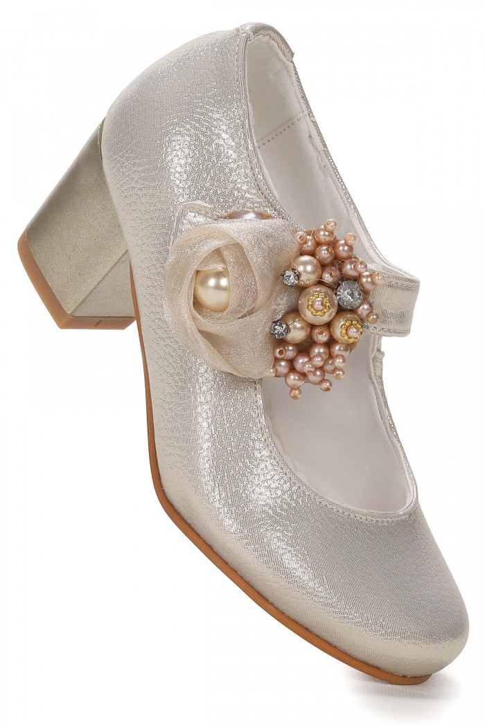 KİKO KİDS ANGELİNA VAKKO GÜNLÜK KIZ ÇOCUK 4 CM TOPUKLU ABİYE AYAKKABI