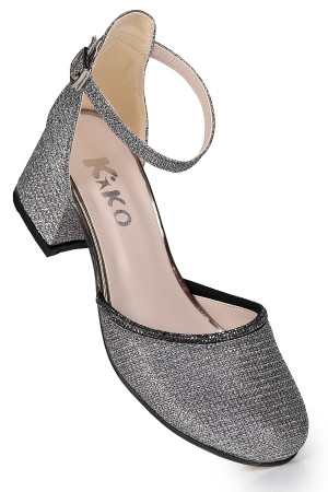 KİKO KİDS RESSA ÇUPRA TAŞLI KIZ ÇOCUK 5 CM TOPUKLU SANDALET ABİYE AYAKKABI