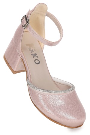 KİKO KİDS RESSA VAKKO TAŞLI KIZ ÇOCUK 5 CM TOPUKLU SANDALET ABİYE AYAKKABI