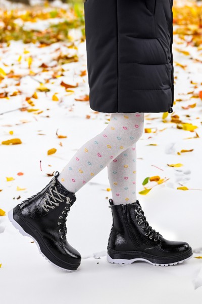 KİKO KİDS TERMO TABAN KIZ ÇOCUK BOT 621 KIRIŞIK TAŞLI