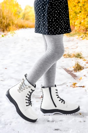 KİKO KİDS TERMO TABAN KIZ ÇOCUK BOT 621 KIRIŞIK TAŞLI