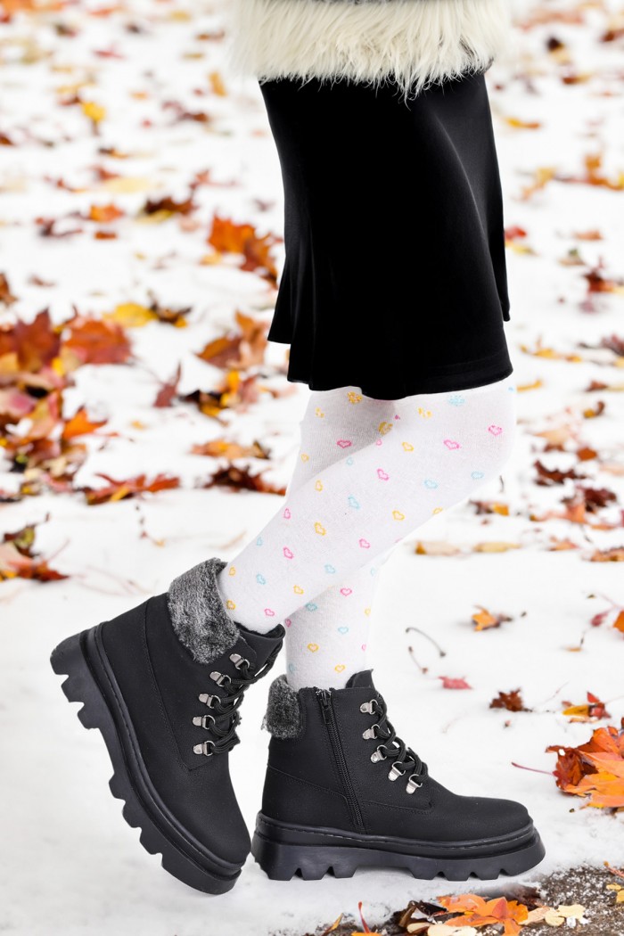 KİKO KİDS 500 GÜNLÜK FERMUARLI KIZ ÇOCUK BOT AYAKKABI