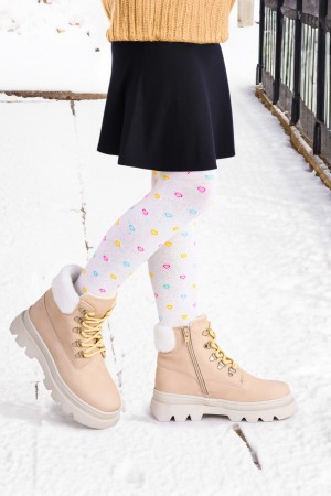 KİKO KİDS 500 GÜNLÜK FERMUARLI KIZ ÇOCUK BOT AYAKKABI