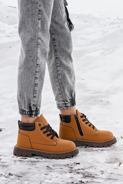 KİKO KİDS FERMUARLI ERKEK ÇOCUK BOT AYAKKABI ARZ 4552