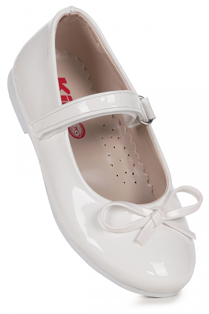 KİKO KİDS BARBE RUGAN FİYONKLU CIRTLI KIZ ÇOCUK BABET AYAKKABI