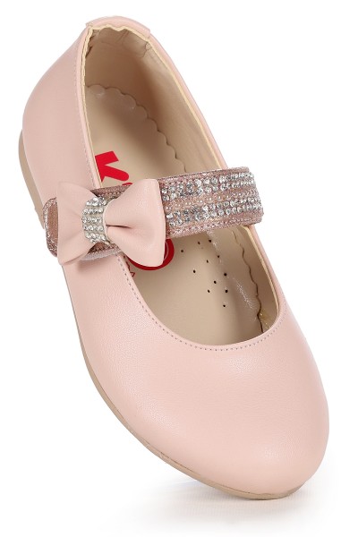 KİKO KİDS CERRY CİLT CIRTLI KIZ ÇOCUK TAŞLI BABET AYAKKABI