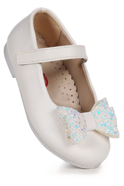 KİKO KİDS CIRTLI FİYONKLU KIZ ÇOCUK BABET AYAKKABI EGE 200 CİLT