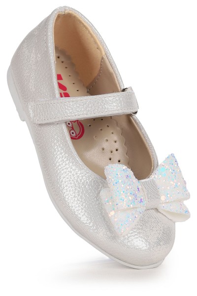 KİKO KİDS CIRTLI FİYONKLU KIZ ÇOCUK BABET AYAKKABI EGE 200 VAKKO