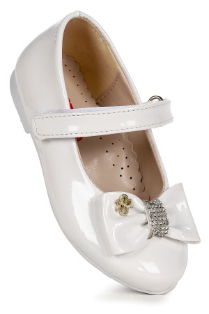 KİKO KİDS CIRTLI FİYONKLU KIZ ÇOCUK BABET AYAKKABI EGE 201 RUGAN