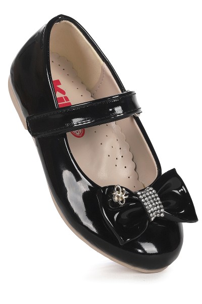 KİKO KİDS CIRTLI FİYONKLU KIZ ÇOCUK BABET AYAKKABI EGE 201 RUGAN