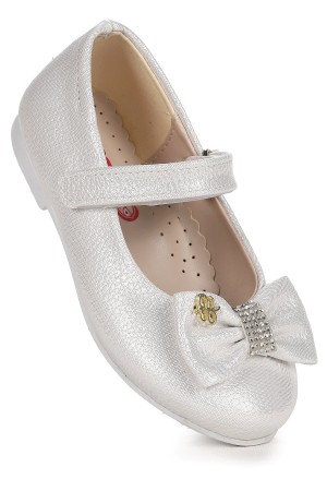 KİKO KİDS CIRTLI FİYONKLU KIZ ÇOCUK BABET AYAKKABI EGE 201 VAKKO