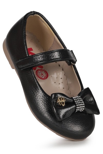 KİKO KİDS CIRTLI FİYONKLU KIZ ÇOCUK BABET AYAKKABI EGE 201 VAKKO