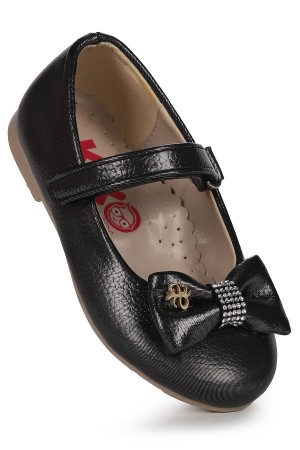 KİKO KİDS CIRTLI FİYONKLU KIZ ÇOCUK BABET AYAKKABI EGE 201 VAKKO