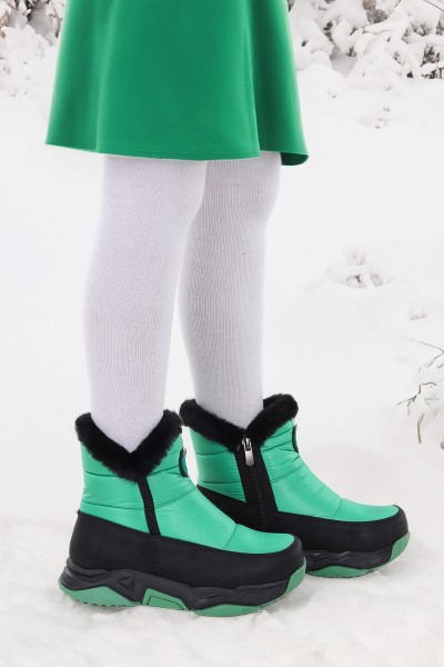 KİKO KİDS PAMELA FERMUARLI KIZ ÇOCUK KAR BOTU