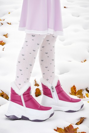 KİKO KİDS PAMELA FERMUARLI KIZ ÇOCUK KAR BOTU