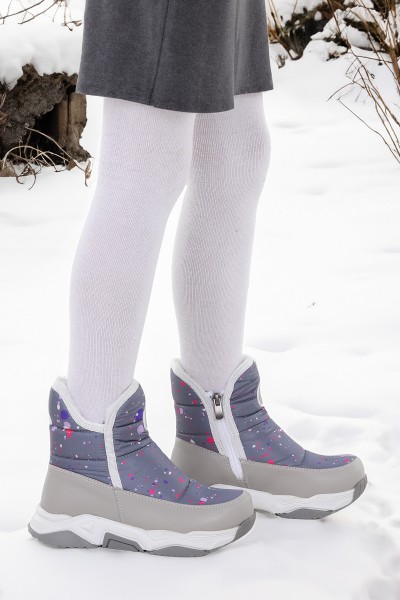 KİKO KİDS ROCCO FERMUARLI KIZ ÇOCUK KAR BOTU