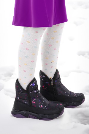 KİKO KİDS ROCCO FERMUARLI KIZ ÇOCUK KAR BOTU