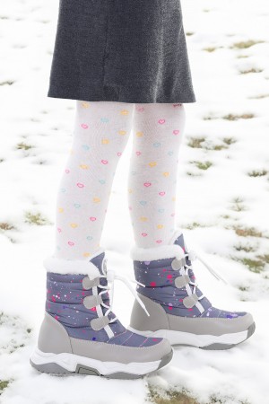 KİKO KİDS BAMBU BAĞCIKLI KIZ ÇOCUK KAR BOTU