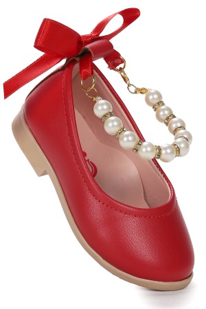 KİKO KİDS CİLT İNCİLİ LASTİKLİ KIZ BEBEK BABET AYAKKABI ARÇ 01