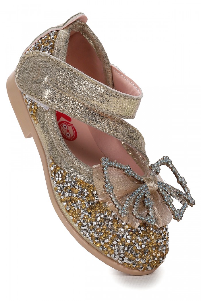 KİKO KİDS VAKKO CIRTLI FİYONKLU KIZ ÇOCUK BABET AYAKKABI ARÇ 08