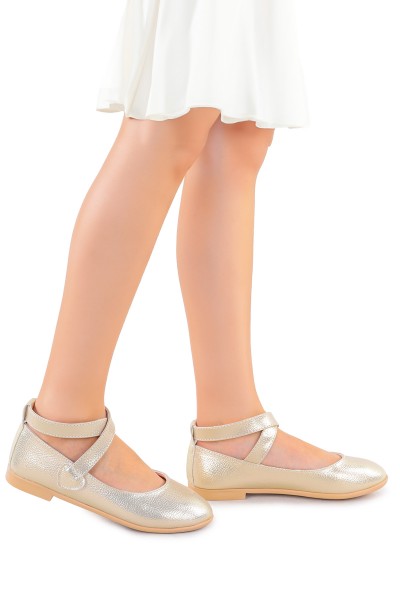 KİKO KİDS VAKKO CIRTLI KIZ ÇOCUK BABET AYAKKABI ARÇ 04