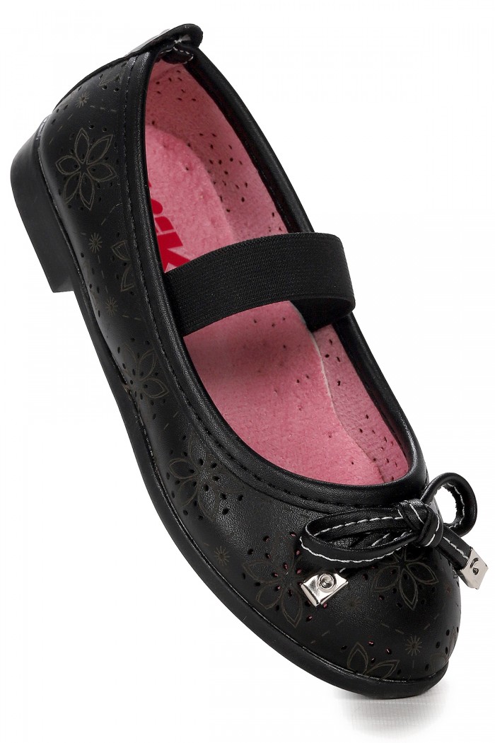 KİKO KİDS CİLT LASTİKLİ KIZ ÇOCUK BABET AYAKKABI ARÇ 07