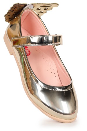 KİKO KİDS FRİGA AYNA KELEBEK CIRTLI KIZ ÇOCUK BABET AYAKKABI