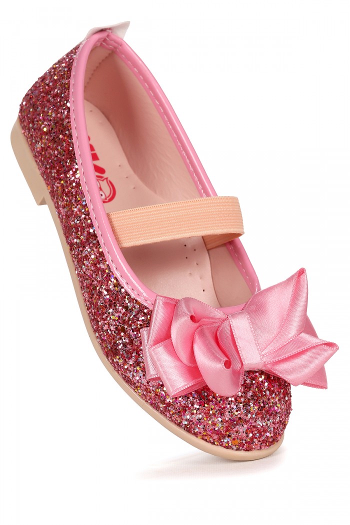 KİKO KİDS PANI CAM KIRIĞI FİYONK LASTİKLİ KIZ ÇOCUK BABET AYAKKABI