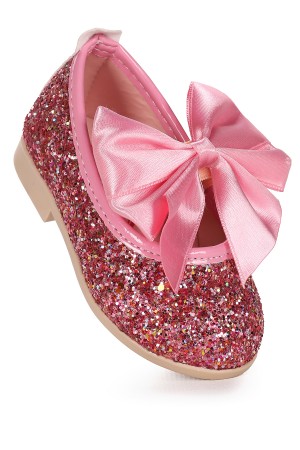 KİKO KİDS TARİ CAM KIRIĞI FİYONK LASTİKLİ KIZ BEBEK BABET AYAKKABI