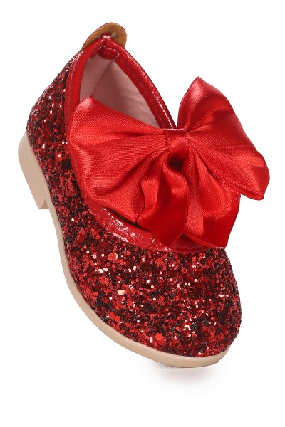 KİKO KİDS TARİ CAM KIRIĞI FİYONK LASTİKLİ KIZ BEBEK BABET AYAKKABI