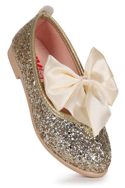 KİKO KİDS TARİ CAM KIRIĞI FİYONK LASTİKLİ KIZ ÇOCUK BABET AYAKKABI