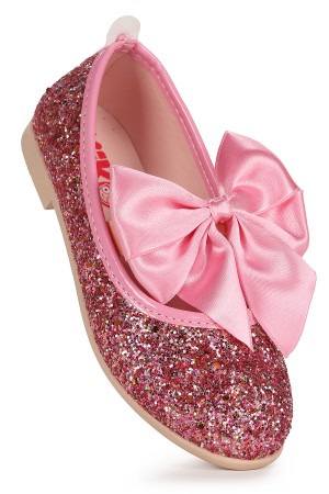 KİKO KİDS TARİ CAM KIRIĞI FİYONK LASTİKLİ KIZ ÇOCUK BABET AYAKKABI