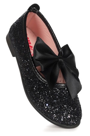 KİKO KİDS TARİ CAM KIRIĞI FİYONK LASTİKLİ KIZ ÇOCUK BABET AYAKKABI