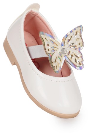 KİKO KİDS MENZ RUGAN KELEBEK LASTİKLİ KIZ BEBEK BABET AYAKKABI