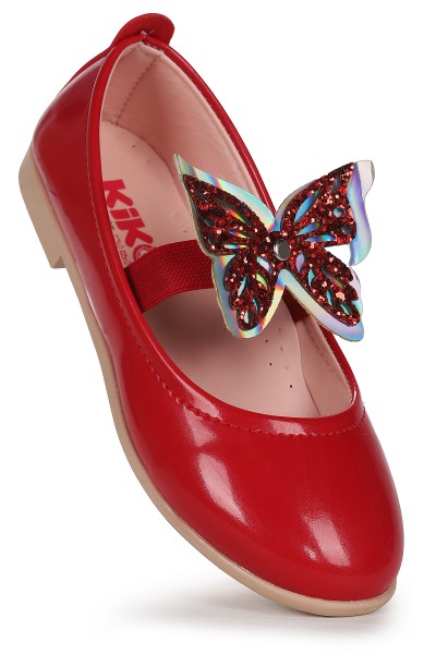 KİKO KİDS MENZ RUGAN KELEBEK LASTİKLİ KIZ ÇOCUK BABET AYAKKABI