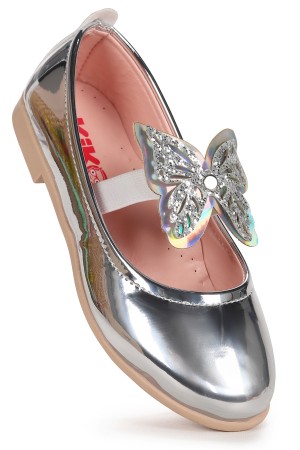 KİKO KİDS MENZ AYNA KELEBEK LASTİKLİ KIZ ÇOCUK BABET AYAKKABI