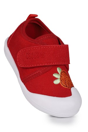 KİKO KİDS STRAWBERRY CIRTLI KIZ BEBEK İLK ADIM PANDUF AYAKKABI
