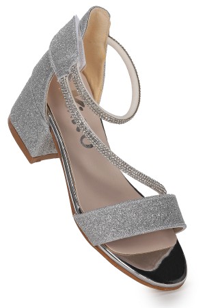 KİKO KİDS PİSAR KUM SİMLİ GÜNLÜK KIZ ÇOCUK 4 CM TOPUKLU SANDALET ABİYE AYAKKABI