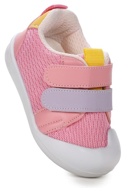 KİKO KİDS TEXTİLE İLK ADIM CIRTLI KIZ BEBEK SPOR AYAKKABI